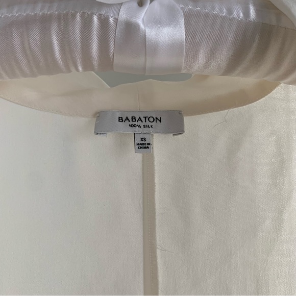 Aritzia Babaton 100% Silk Low Draped Blouse - Picture 4 of 5